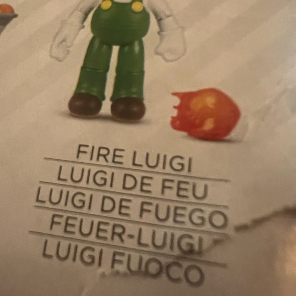 New sealed Super Mario Luigi with Fireball - Picture 6 of 7